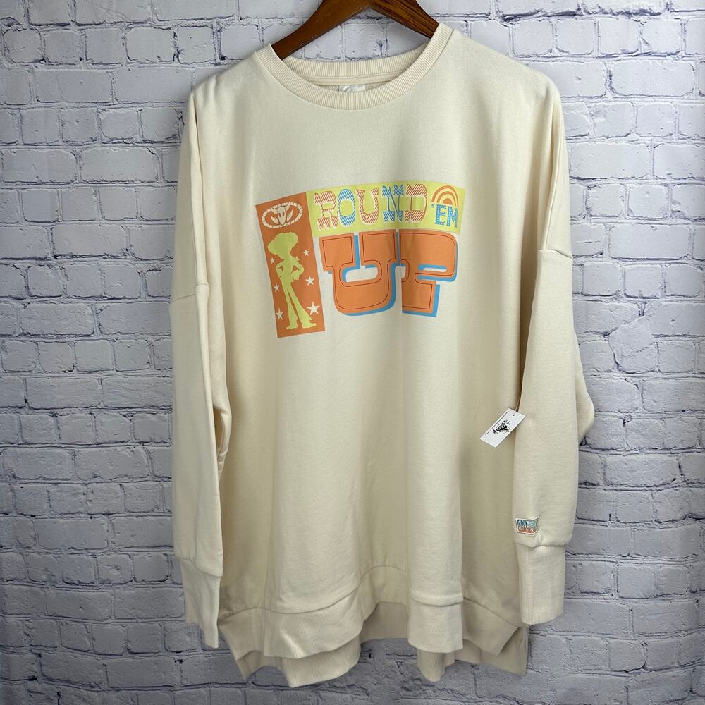 NWT Disney Parks Pixar Jessie Round Em Up Crewneck Sweatshirt Toy Story Size XL